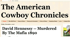 Desktop Screenshot of americancowboychronicles.com